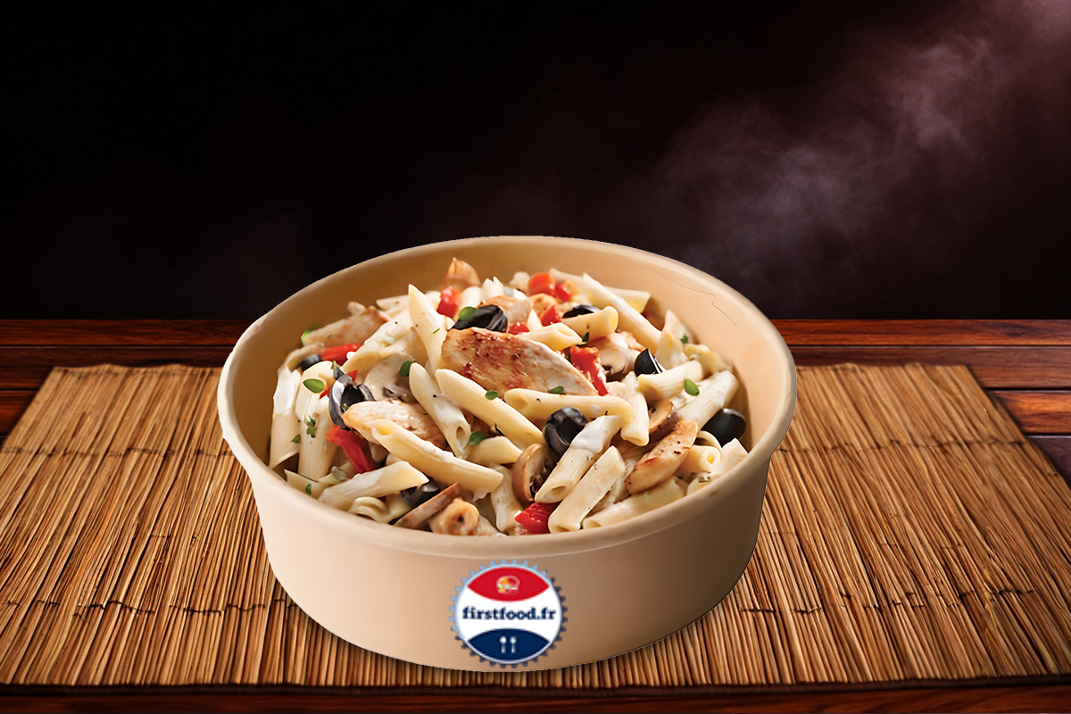 Pâtes au poulet et tomates séchées